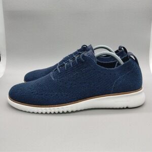 Cole Haan 2.Zerogrand Stitchlite Wingtip Oxfords Mens Size‎ 11 M Blue Dress Shoe